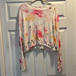 Beach Riot x Bellagio Tie Dye Off Shoulder Sweater L